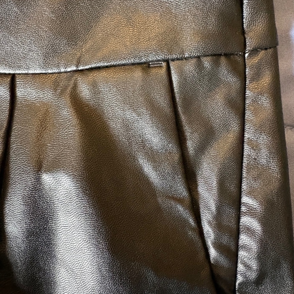 Express Black Faux Leather Women's Shorts - Picture 8 of 9
